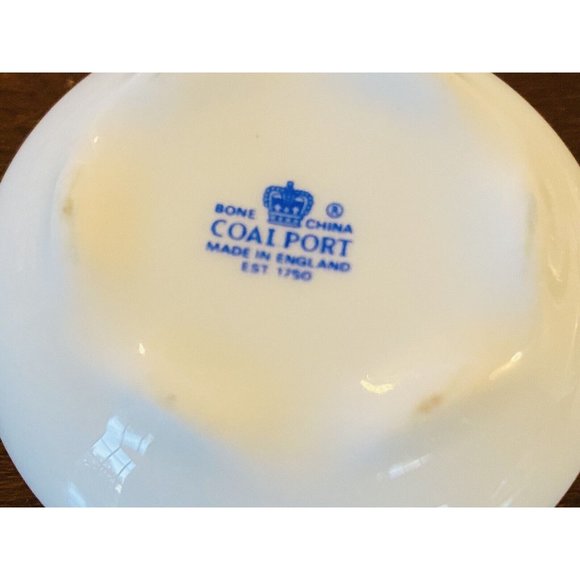 Vintage Coalport Raised Pink Rose Round Trinket Box With Lid 2 Inch - Picture 5 of 5